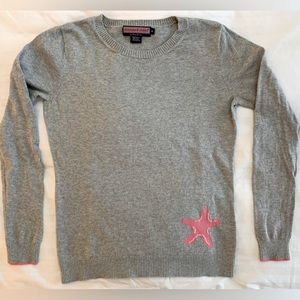 Vineyard Vines gray starfish sweater, size M